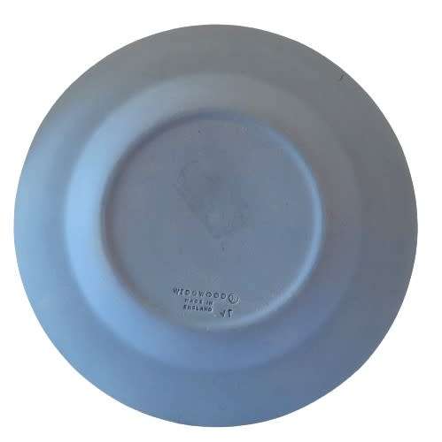 Small Vintage Blue Jasperware Plate - Windsor Castle by Wedgwood