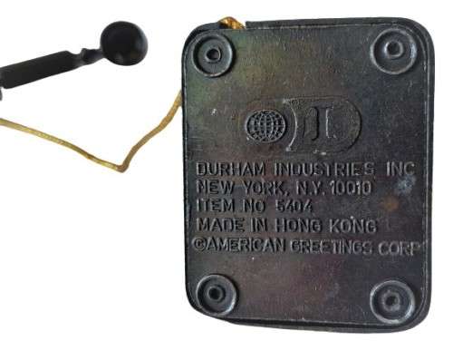 Vintage Miniature Diecast Copper Plated Telephone - Item number 5404 by Durham Industries c1970