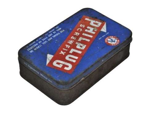 Vintage, Collectible Philplug Screwfix Tin