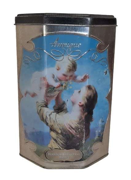 Collectible Hexagonal Annique Rooibos Collection 2003/1 Tea Caddy Tin
