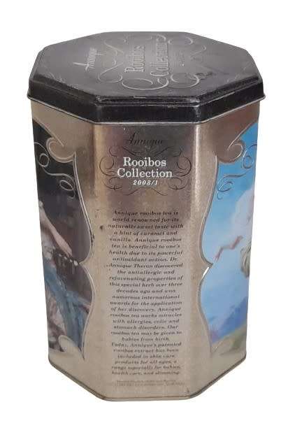 Collectible Hexagonal Annique Rooibos Collection 2003/1 Tea Caddy Tin