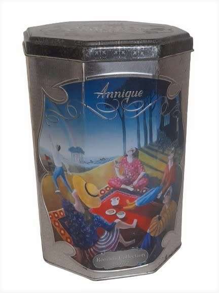 Collectible Hexagonal Annique Rooibos Collection 2003/2 Tea Caddy Tin