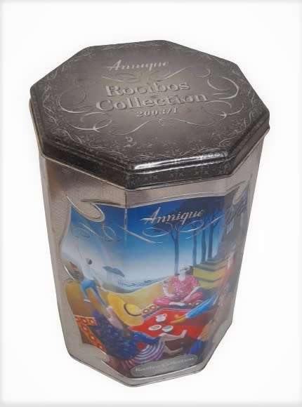 Collectible Hexagonal Annique Rooibos Collection 2003/2 Tea Caddy Tin