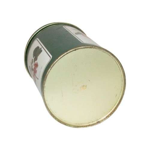 Vintage, Collectible Storage Tin decorated with vintage Botany Illustrations by P J Redouté