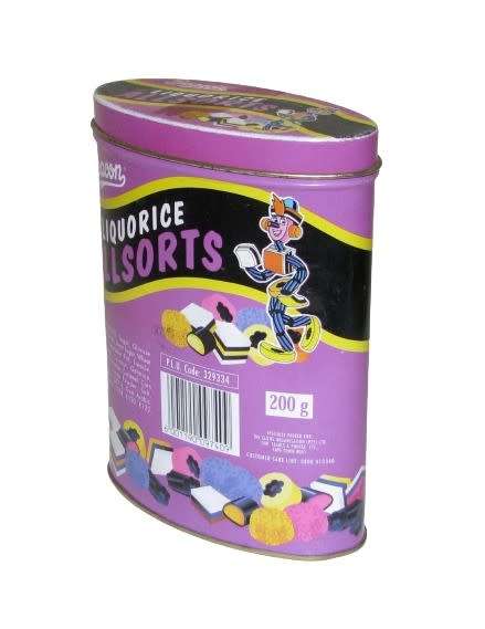 Vintage, Collectible Beacon Liquorice Allsorts Tin