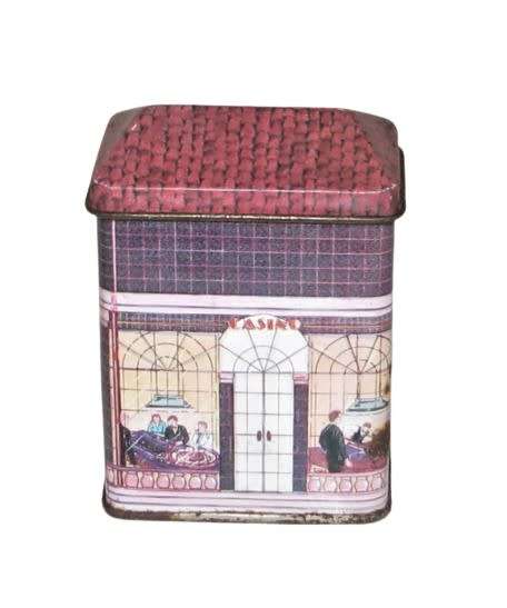 Vintage, Collectible Miniature Tin - Casino