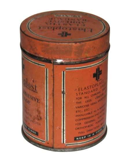 Vintage, Collectible Elastoplast Elastic Adhesive Bandage Tin - Made in England