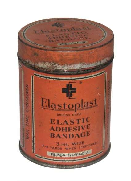 Vintage, Collectible Elastoplast Elastic Adhesive Bandage Tin - Made in England