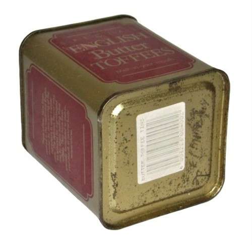 Vintage, Collectible Small Square English Butter Toffee Tin