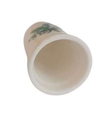 Collectible Vintage Porcelain Thimble - Botanical