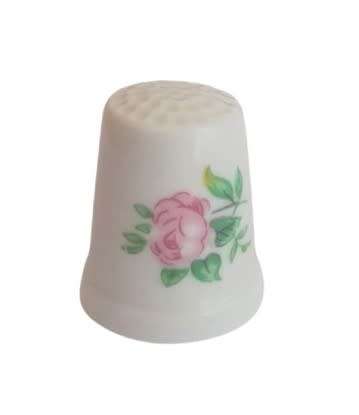 Collectible Vintage Porcelain Thimble - Botanical