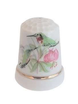 Collectible Vintage Porcelain Thimble - Ornithology