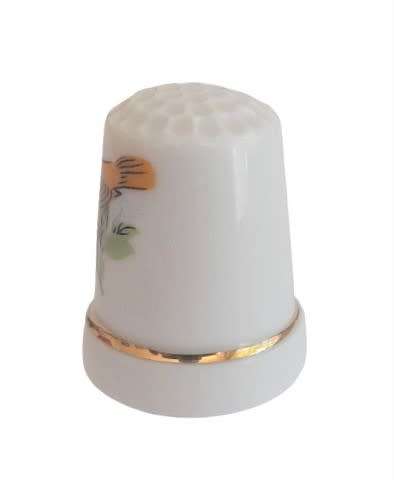 Collectible Vintage Porcelain Thimble - Ornithology