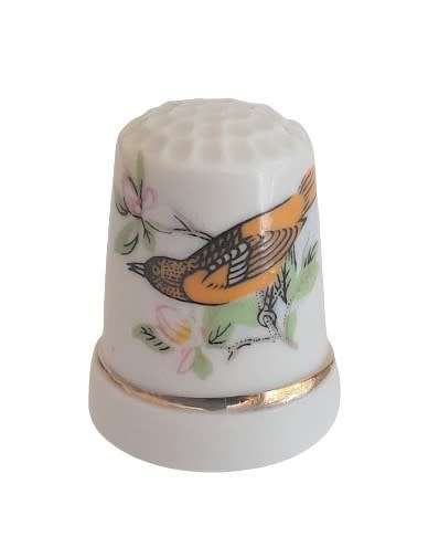 Collectible Vintage Porcelain Thimble - Ornithology
