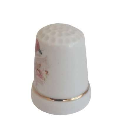 Collectible Vintage Porcelain Thimble - Ornithology