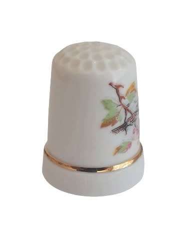 Collectible Vintage Porcelain Thimble - Ornithology