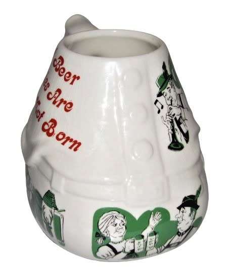 Vintage Ceramic Octoberfest themed, Beer Belly Mug - `Great beer bellies are made not born`