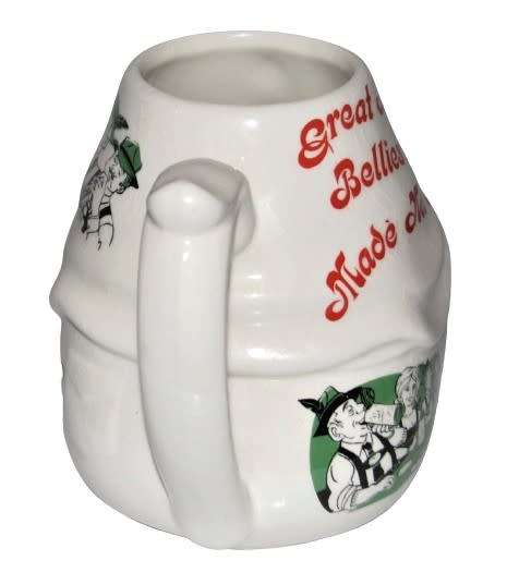 Vintage Ceramic Octoberfest themed, Beer Belly Mug - `Great beer bellies are made not born`