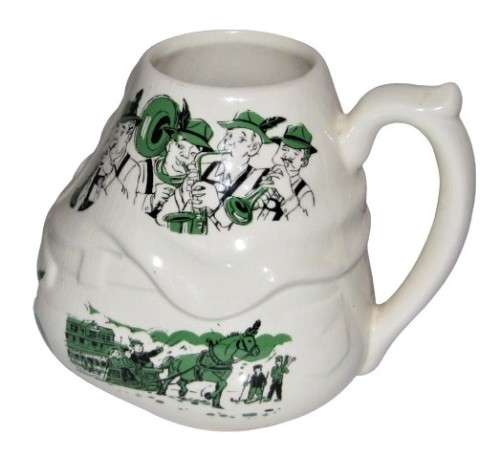 Vintage Ceramic Octoberfest themed, Beer Belly Mug - `Great beer bellies are made not born`