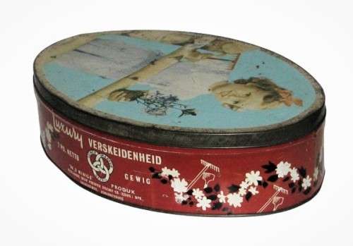 Vintage, Collectible Premier Biscuit Company Luxury Assortment Biscuit Tin
