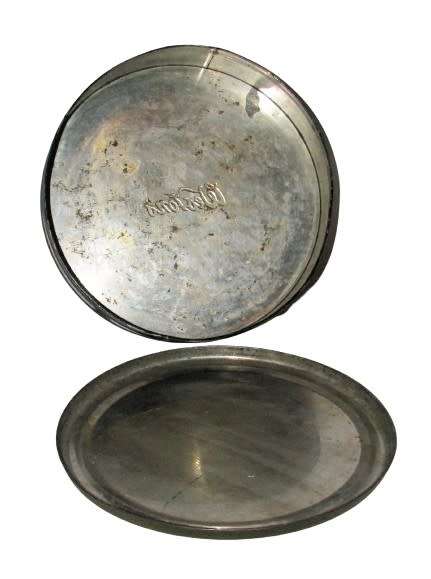 Vintage, Collectible Weston`s Black Biscuit Tin with Blood Red Roses