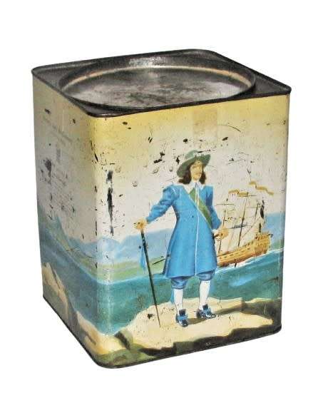 Very, Rare and Collectible Vintage Riebeeck Coffee Souvenir Tin 1652-1952