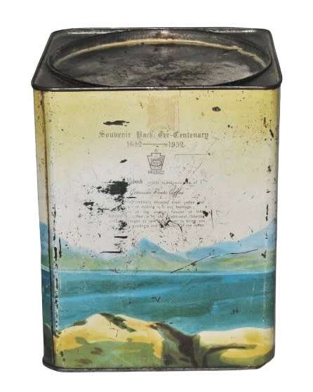 Very, Rare and Collectible Vintage Riebeeck Coffee Souvenir Tin 1652-1952