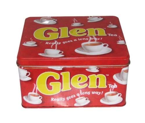 Contemporary, Collectible Glen Tea Caddy Tin