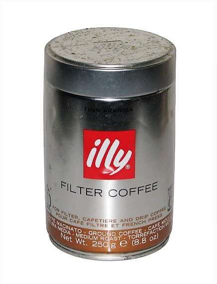 Contemporary Collectible illy Filter Coffee Tin