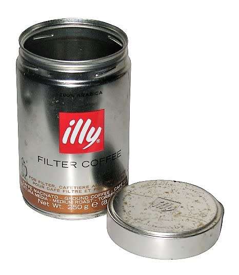 Contemporary Collectible illy Filter Coffee Tin