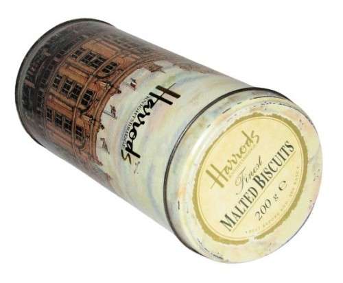 Vintage, Collectible Harrods Knightsbridge Finest Malted Biscuit Tin
