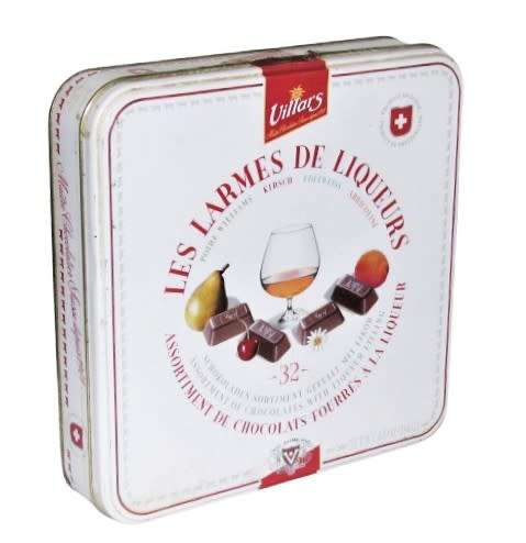 Collectible, Contemporary Villars Liqueur filled Chocolates Tin