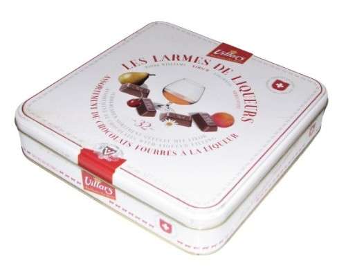 Collectible, Contemporary Villars Liqueur filled Chocolates Tin