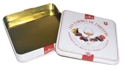 Collectible, Contemporary Villars Liqueur filled Chocolates Tin