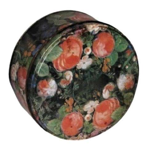 Vintage, Collectible Medium Sized Floral Storage/Biscuit Tin
