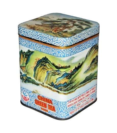 Vintage, Collectible China Green Tea Tin