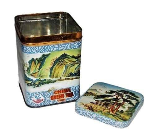 Vintage, Collectible China Green Tea Tin