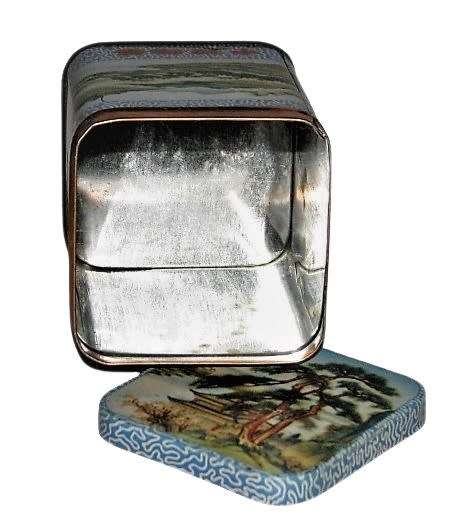 Vintage, Collectible China Green Tea Tin