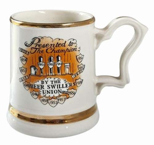 Vintage Prince William Warranted 22 ct Gold Trimmed Mug - Champion Mug