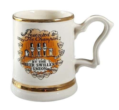 Vintage Prince William Warranted 22 ct Gold Trimmed Mug - Champion Mug