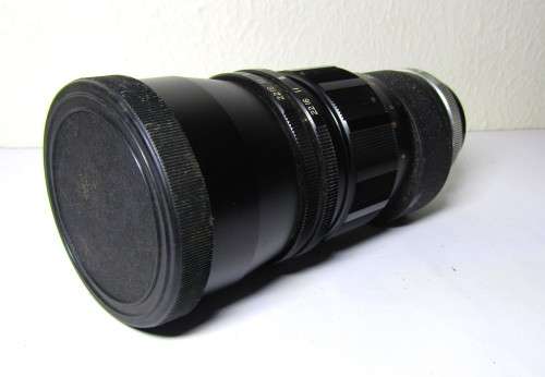 Vintage Cunor 1:3.5 f  200mm Telephoto Lens No. H667381 Made in Japan in original leather case