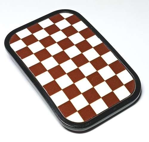 Retro Rectangular Checkered Men`s Belt Buckle by Buckle Down