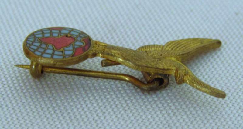 Vintage RAF Royal Airforce Association Brass and Enamel Badge