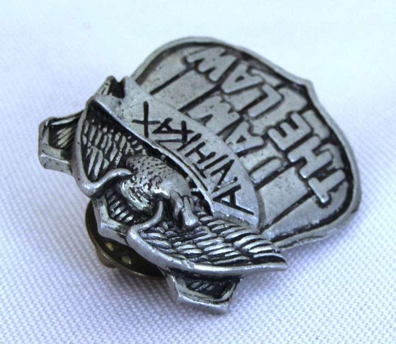 Anthrax pin - `I am the Law` Vintage Cast Metal Badge original 80`s