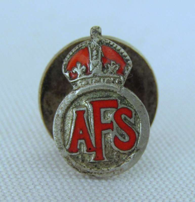 WW2 Auxiliary Fire Service EPNS and Enamel Badge