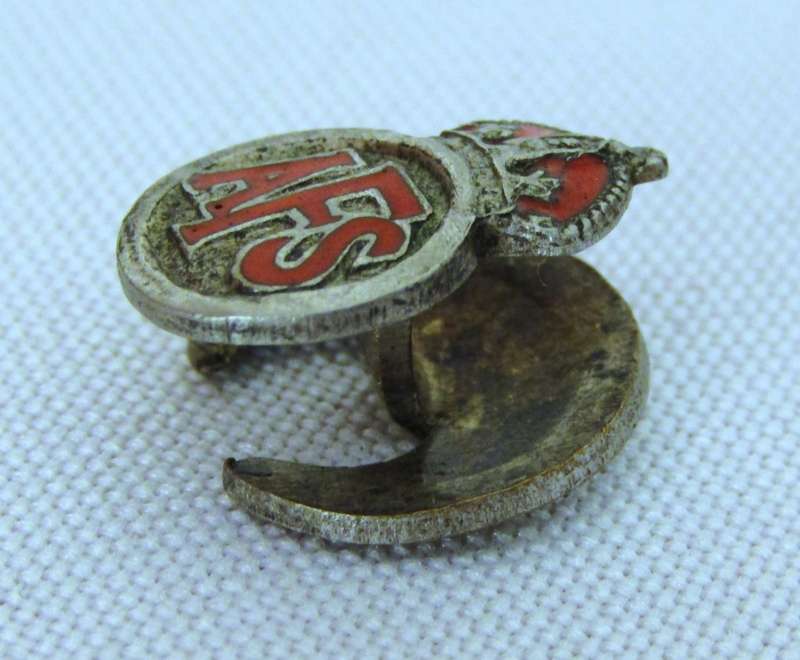 WW2 Auxiliary Fire Service EPNS and Enamel Badge