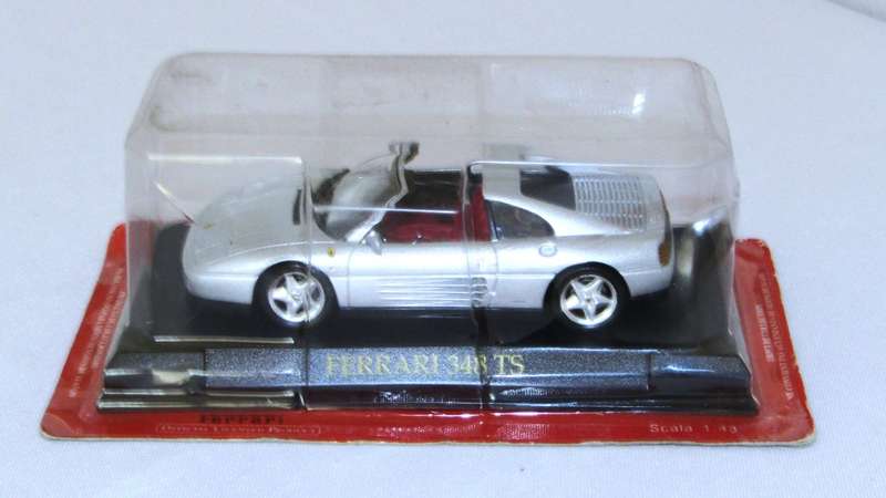 Ferrari 348 TS on pedestal in original packaging