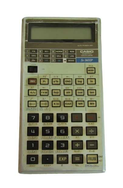 Casio fx-3600P Electronic Scientific Programmable VTG Calculator in working condition with Case