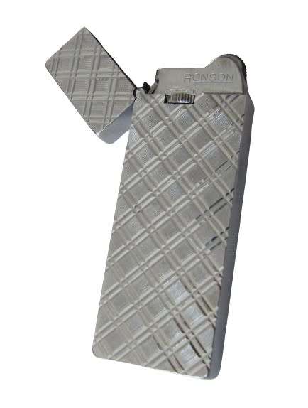 c1970 Retro Ronson Engraved silver metal lighter