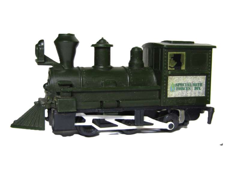 Special Forces,  88th Division, Battery powered Locomotive with 3 cars Made in Hongkong